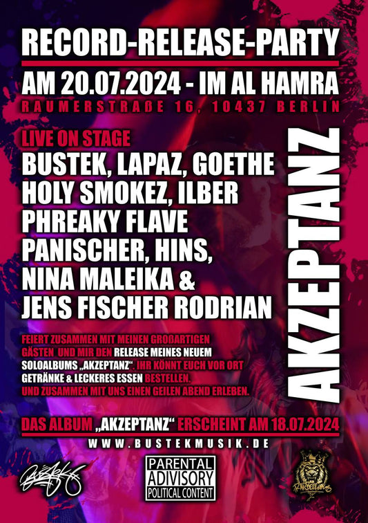 Record Releaseparty zu meinem kommenden Album Akzeptanz